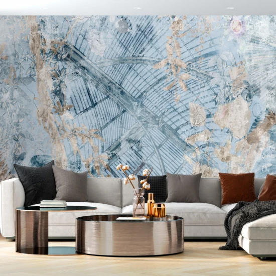 Fototapet fara imbinari Greenhouse In Shades Of Turquoise