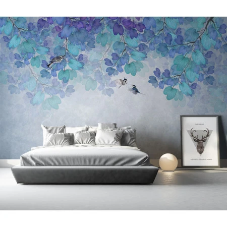 Fototapet fara imbinari Blue Paint Premier Decor