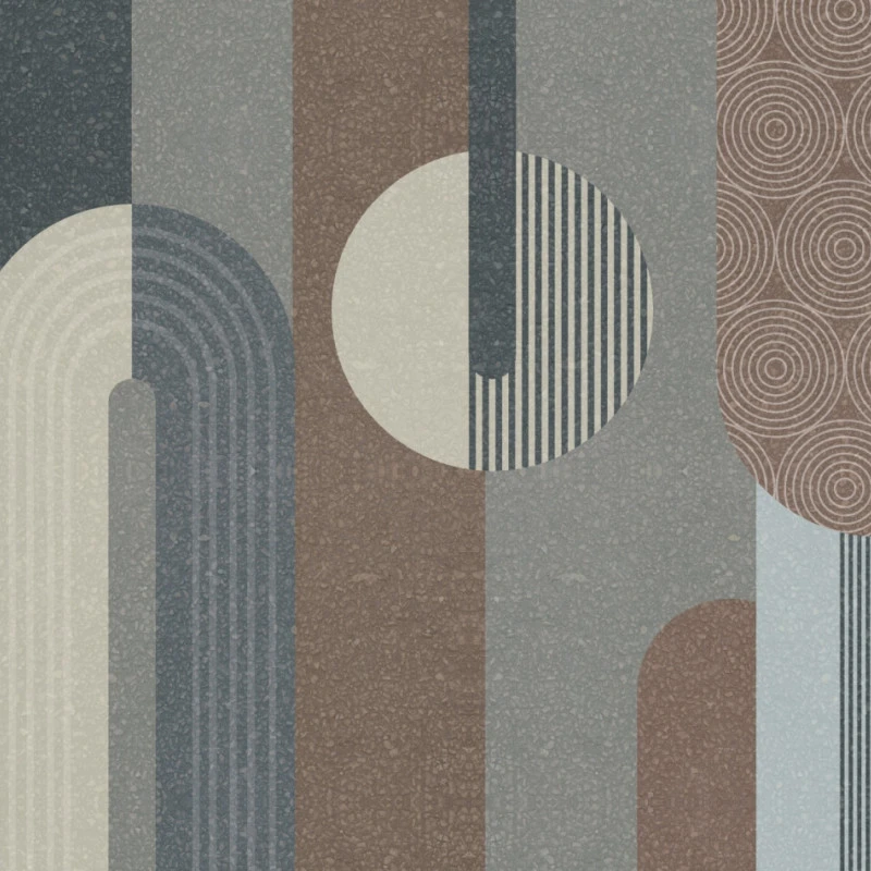 Fototapet fara imbinari Minimalist Shapes Circles And Lines