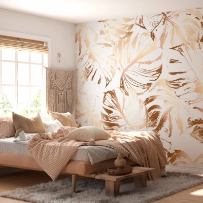 Fototapet fara imbinari Gold Palm Premier Decor