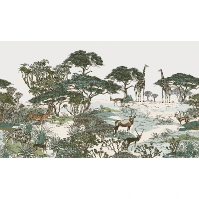 Fototapet fara imbinari Landscape Animals Premier Decor