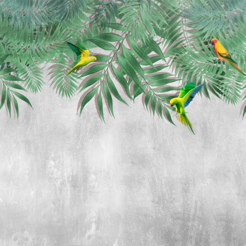 Fototapet fara imbinari The Beautiful And Enchanting Leaves Of The Palm Tree