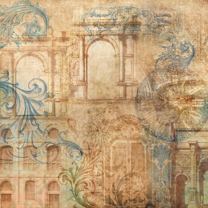 Fototapet fara imbinari Ancient Collage Vintage