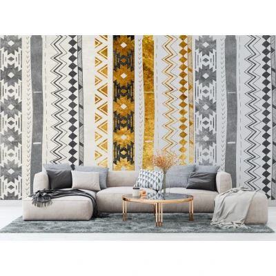 Fototapet fara imbinari Golden Art Abstraction Premier Decor
