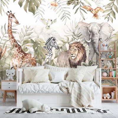 Fototapet fara imbinari Jungle Fauna Premier Decor
