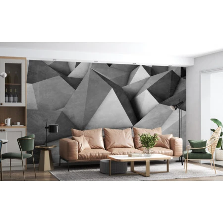 Fototapet fara imbinari Abstract Triangles Premier Decor