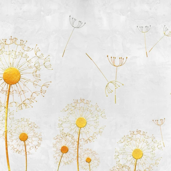 Fototapet fara imbinari Gold Dandelion