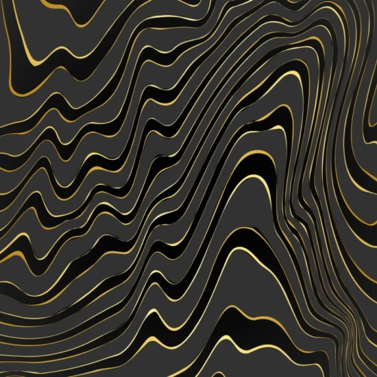 Fototapet fara imbinari Black And Gold Line Pattern