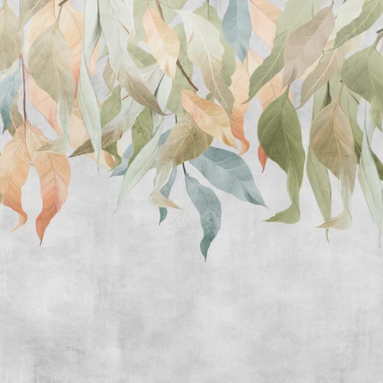 Fototapet fara imbinari Leaves Painted In Vivid Colors Fototapet fara imbinari Leaves Painted In Vivid Colors