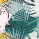 Fototapet fara imbinari Exotic Jungle Leaves