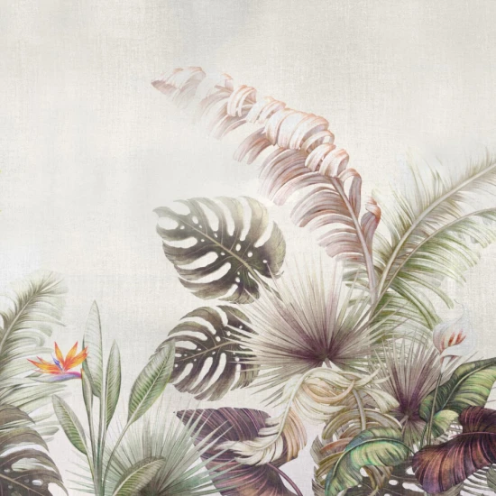 Fototapet fara imbinari Pastel Tropical Leaves Fototapet fara imbinari Pastel Tropical Leaves