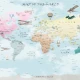 Fototapet fara imbinari Map Of The World