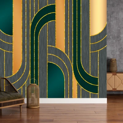 Fototapet fara imbinari Emerald Arches Premier Decor