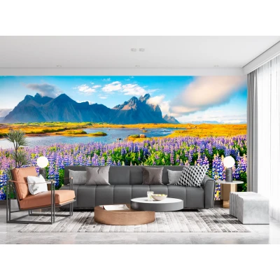 Fototapet fara imbinari Lavender Field Premier Decor