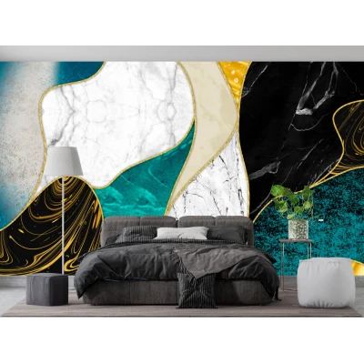 Fototapet fara imbinari Colorful Abstract Agate Premier Decor