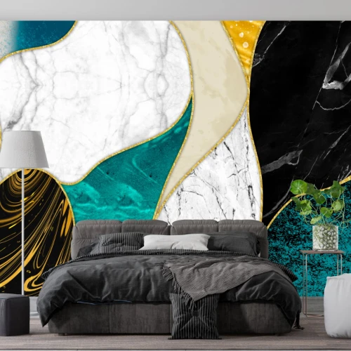 Fototapet fara imbinari Colorful Abstract Agate