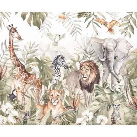 Fototapet fara imbinari Jungle Fauna Premier Decor