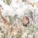 Fototapet fara imbinari Jungle Fauna