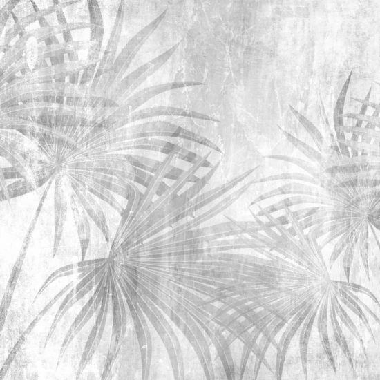 Fototapet fara imbinari Graphite Leaves