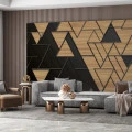 Fototapet fara imbinari Abstract World Triangles