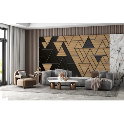 Fototapet fara imbinari Abstract World Triangles Premier Decor