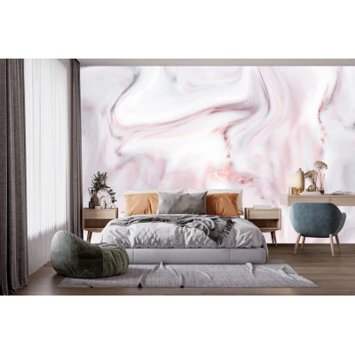 Fototapet fara imbinari Pink Grey Marble Premier Decor