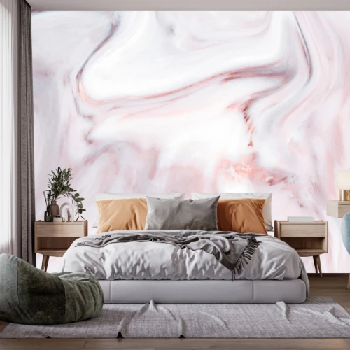 Fototapet fara imbinari Pink Grey Marble
