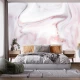 Fototapet fara imbinari Pink Grey Marble