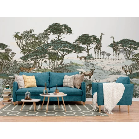Fototapet fara imbinari Landscape Animals Premier Decor
