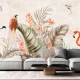 Fototapet fara imbinari Flamingos In Pastel Colors