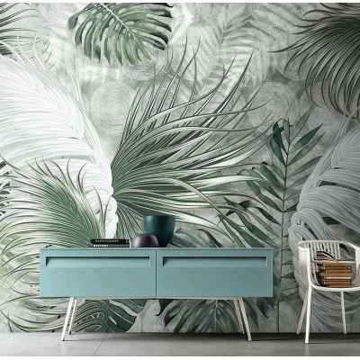 Fototapet textura in fara imbinari Soft Tropic Premier Decor