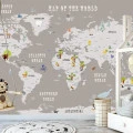 Fototapet fara imbinari Map Of The World