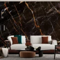 Fototapet fara imbinari Classic Black Marble