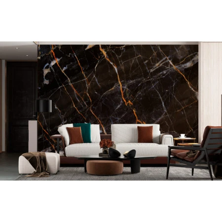 Fototapet fara imbinari Classic Black Marble Premier Decor