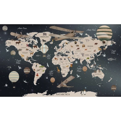 Fototapet fara imbinari Map Of The Dark Night Premier Decor