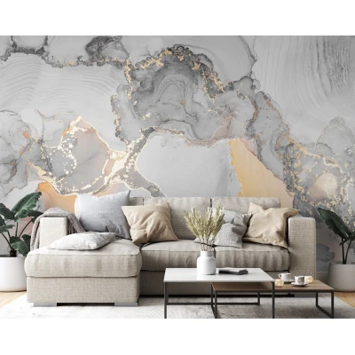 Fototapet fara imbinari Gray Marble Premier Decor
