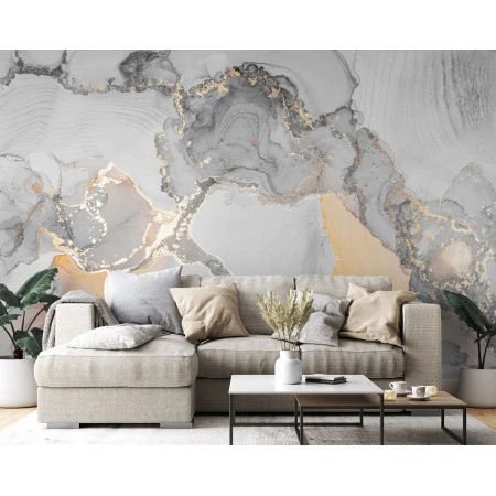 Fototapet fara imbinari Gray Marble Premier Decor