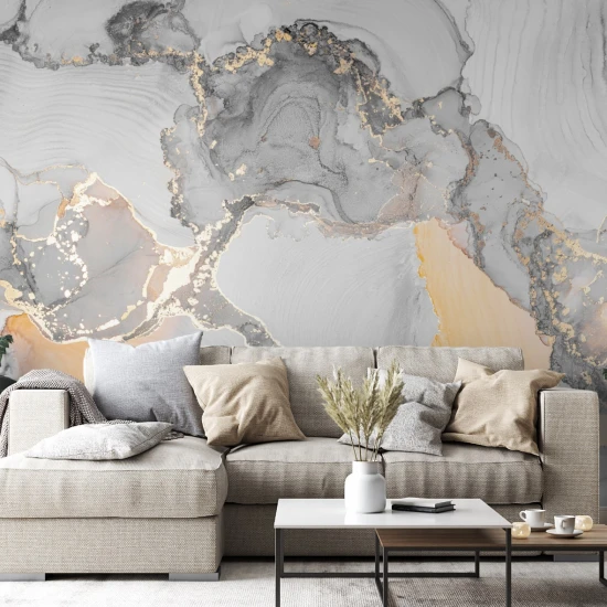 Fototapet fara imbinari Gray Marble