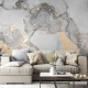 Fototapet fara imbinari Gray Marble