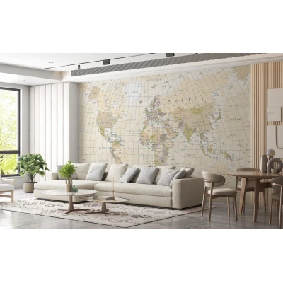Fototapet fara imbinari Vintage Map Of The World Premier Decor