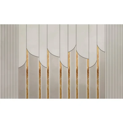 Fototapet fara imbinari Minimal Decorative Lines Premier Decor