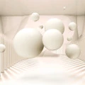 Fototapet fara imbinari Beige Balls