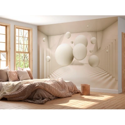 Fototapet fara imbinari Beige Balls Fototapet fara imbinari Beige Balls Premier Decor