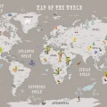Fototapet fara imbinari Map Of The World