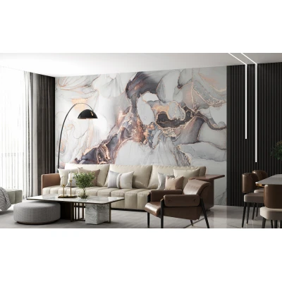 Fototapet fara imbinari Golden Bronze Premier Decor