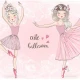 Fototapet fara imbinari Cute Ballerina