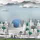 Fototapet fara imbinari Dream Antiquated Night City