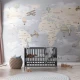 Fototapet fara imbinari Gray World Map Fototapet fara imbinari Gray World Map