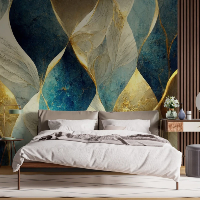 Fototapet fara imbinari Abstract Luxury Marble Background cu Riflaj