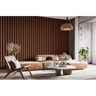 Fototapet fara imbinari Vertical Wooden Slats Texture For Interior Premier Decor